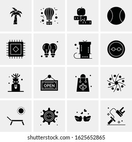 16 Business Universal Icons Vector. Creative Icon Illustration to use in web and Mobile Related project.