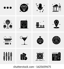 16 Business Universal Icons Vector. Creative Icon Illustration to use in web and Mobile Related project.