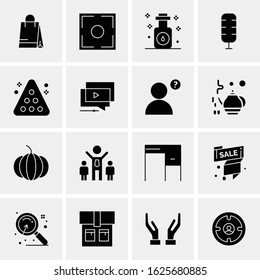 16 Business Universal Icons Vector. Creative Icon Illustration to use in web and Mobile Related project.