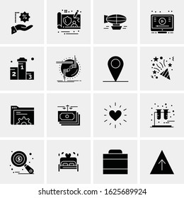 16 Business Universal Icons Vector. Creative Icon Illustration to use in web and Mobile Related project.