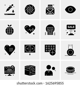 16 Business Universal Icons Vector. Creative Icon Illustration to use in web and Mobile Related project.