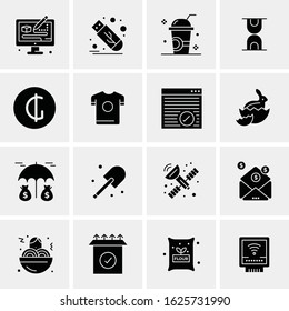 16 Business Universal Icons Vector. Creative Icon Illustration to use in web and Mobile Related project.