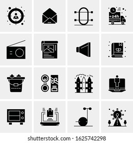 16 Business Universal Icons Vector. Creative Icon Illustration to use in web and Mobile Related project.