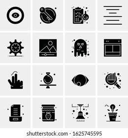16 Business Universal Icons Vector. Creative Icon Illustration to use in web and Mobile Related project.