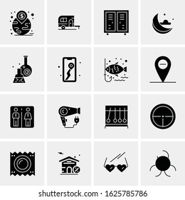 16 Business Universal Icons Vector. Creative Icon Illustration to use in web and Mobile Related project.