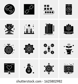 16 Business Universal Icons Vector. Creative Icon Illustration to use in web and Mobile Related project.