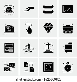 16 Business Universal Icons Vector. Creative Icon Illustration to use in web and Mobile Related project.