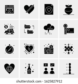 16 Business Universal Icons Vector. Creative Icon Illustration to use in web and Mobile Related project.