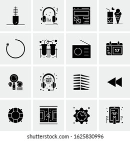 16 Business Universal Icons Vector. Creative Icon Illustration to use in web and Mobile Related project.