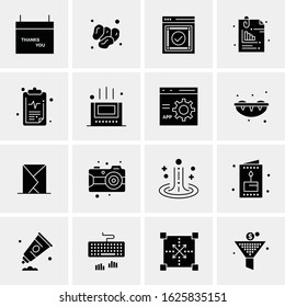 16 Business Universal Icons Vector. Creative Icon Illustration to use in web and Mobile Related project.