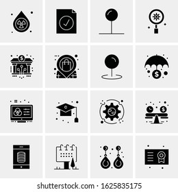 16 Business Universal Icons Vector. Creative Icon Illustration to use in web and Mobile Related project.