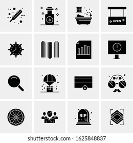 16 Business Universal Icons Vector. Creative Icon Illustration to use in web and Mobile Related project.