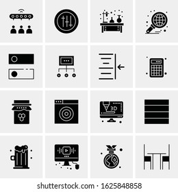 16 Business Universal Icons Vector. Creative Icon Illustration to use in web and Mobile Related project.