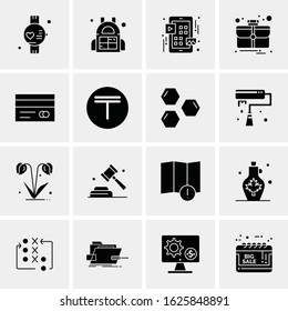16 Business Universal Icons Vector. Creative Icon Illustration to use in web and Mobile Related project.