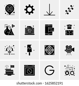 16 Business Universal Icons Vector. Creative Icon Illustration to use in web and Mobile Related project.