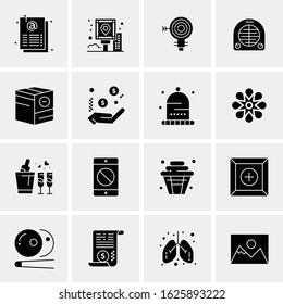 16 Business Universal Icons Vector. Creative Icon Illustration to use in web and Mobile Related project.