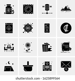 16 Business Universal Icons Vector. Creative Icon Illustration to use in web and Mobile Related project.