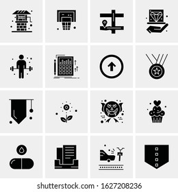 16 Business Universal Icons Vector. Creative Icon Illustration to use in web and Mobile Related project.