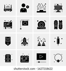 16 Business Universal Icons Vector. Creative Icon Illustration to use in web and Mobile Related project.