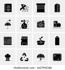 16 Business Universal Icons Vector. Creative Icon Illustration to use in web and Mobile Related project.