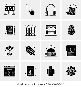 16 Business Universal Icons Vector. Creative Icon Illustration to use in web and Mobile Related project.
