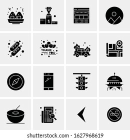 16 Business Universal Icons Vector. Creative Icon Illustration to use in web and Mobile Related project.