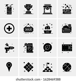 16 Business Universal Icons Vector. Creative Icon Illustration to use in web and Mobile Related project.
