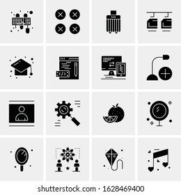 16 Business Universal Icons Vector. Creative Icon Illustration to use in web and Mobile Related project.