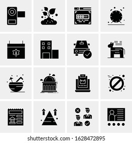 16 Business Universal Icons Vector. Creative Icon Illustration to use in web and Mobile Related project.