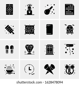 16 Business Universal Icons Vector. Creative Icon Illustration to use in web and Mobile Related project.