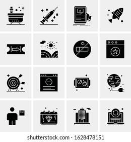 16 Business Universal Icons Vector. Creative Icon Illustration to use in web and Mobile Related project.