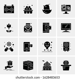 16 Business Universal Icons Vector. Creative Icon Illustration to use in web and Mobile Related project.