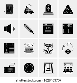 16 Business Universal Icons Vector. Creative Icon Illustration to use in web and Mobile Related project.