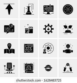 16 Business Universal Icons Vector. Creative Icon Illustration to use in web and Mobile Related project.
