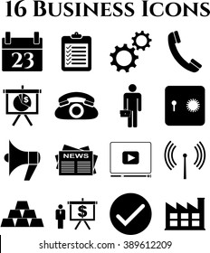 16 businessicon set. Minimal Modern.
