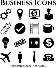 16 businessicon set. Set of web Icons.