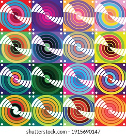 16 candy flavors, suitable for anything, can be used for stickers on any social media or used for your design content