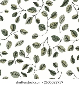 16 color vector art leaves simple pattern