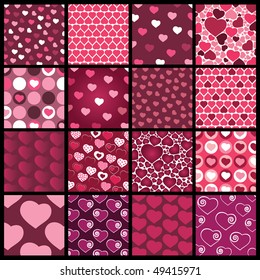 16 Colorful Abstract Backgrounds: Hearts