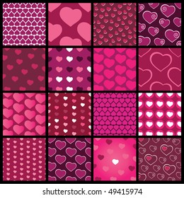 16 Colorful Abstract Backgrounds: Hearts