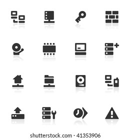 16 computer/network icons for your site or software.