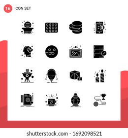 16 Creative Icons Modern Signs and Symbols of mind; internet; sample; finance; business Editable Vector Design Elements