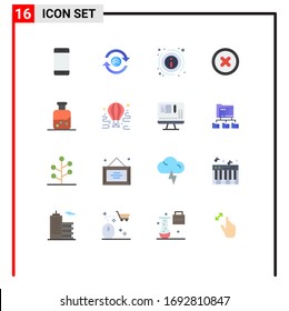 16 Creative Icons Modern Signs and Symbols of test; ui; computing; canceled; about Editable Pack of Creative Vector Design Elements