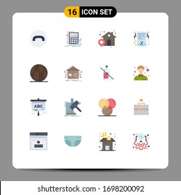16 Creative Icons Modern Signs and Symbols of basketball; activities; shop; receipt; black friday Editable Pack of Creative Vector Design Elements
