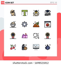 16 Creative Icons Modern Signs and Symbols of chinese; plastic; designer; material; present Editable Creative Vector Design Elements