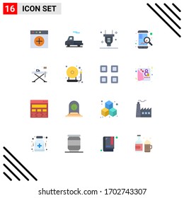 16 Creative Icons Modern Signs and Symbols of table; living; switch; home; search Editable Pack of Creative Vector Design Elements