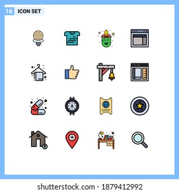 16 Creative Icons Modern Signs and Symbols of beach; web; carnival; site; design Editable Creative Vector Design Elements