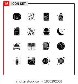 16 Creative Icons Modern Signs and Symbols of engine; jar; devices; investment; banking Editable Vector Design Elements