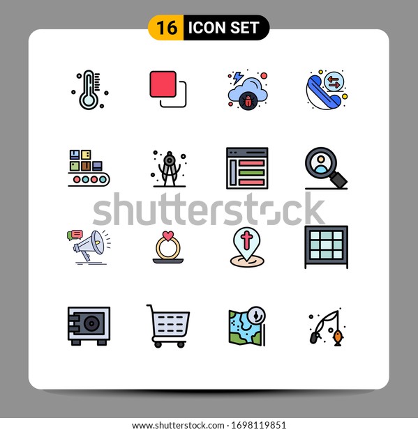 16\
Creative Icons Modern Signs and Symbols of line; redial; cloud;\
phone; call Editable Creative Vector Design\
Elements