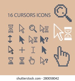 16 Symbole, Vektorgrafik